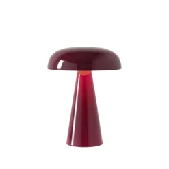Lampes De Table^And Tradition Lampe De Table Como Sc53 Sans Fil - Rouge Marron