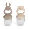 Anneaux De Dentition & Tétines^Konges Slojd Lot De 2 Grignoteuses En Silicone - Bark / Shell