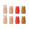 Jouets^Liewood Lot De 8 Marionnettes De Doigt Jim En Silicone - Rose