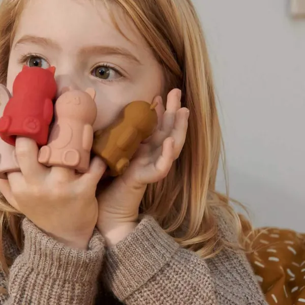 Jouets^Liewood Lot De 8 Marionnettes De Doigt Jim En Silicone - Rose