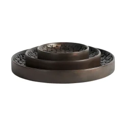 Plats & Plateaux^Ethnicraft Lot De 3 Plats Tampa En Acajou O 30 Cm - Brun Fonce