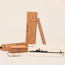 Art Mural^The Line Mini Frise Decorative New York - Noir - 19 Cm