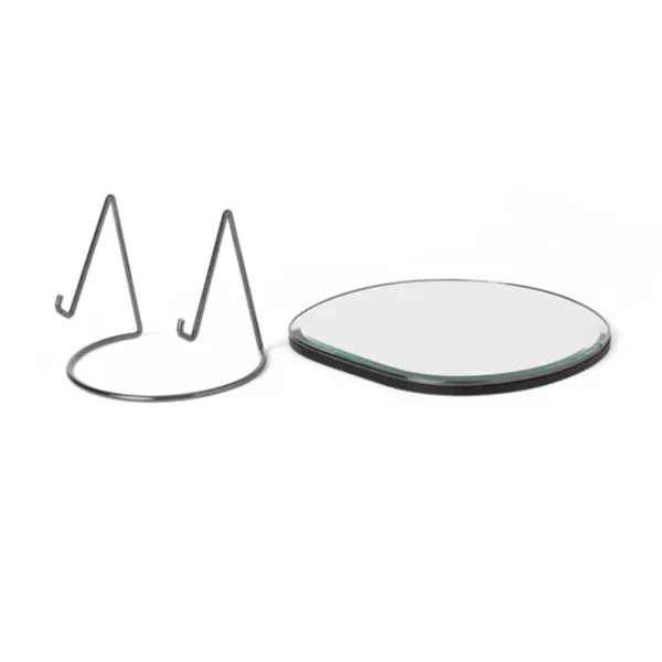 Miroirs^Ferm Living Miroir De Table Pond - H 23 Cm Blanc
