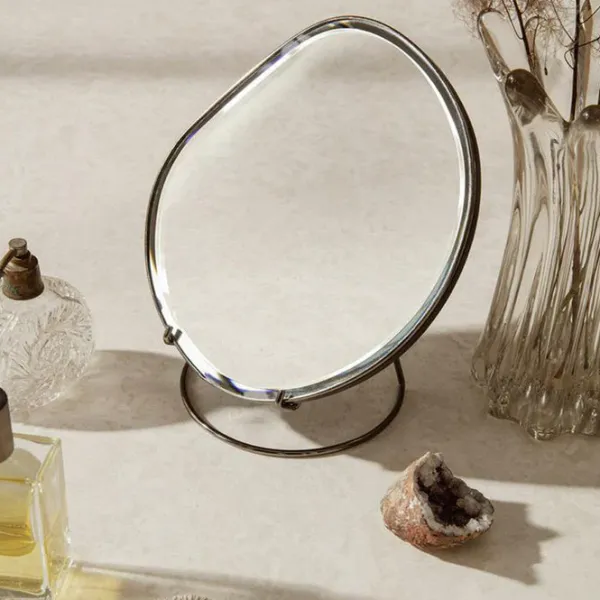 Miroirs^Ferm Living Miroir De Table Pond - H 23 Cm Blanc