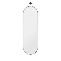 Miroirs^Ferm Living Miroir Poise Oval Metal Noir - H 98 X 28 Cm