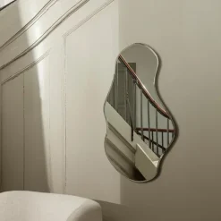 Miroirs^Ferm Living Miroir Pond - H 110 X 63 Cm Argente