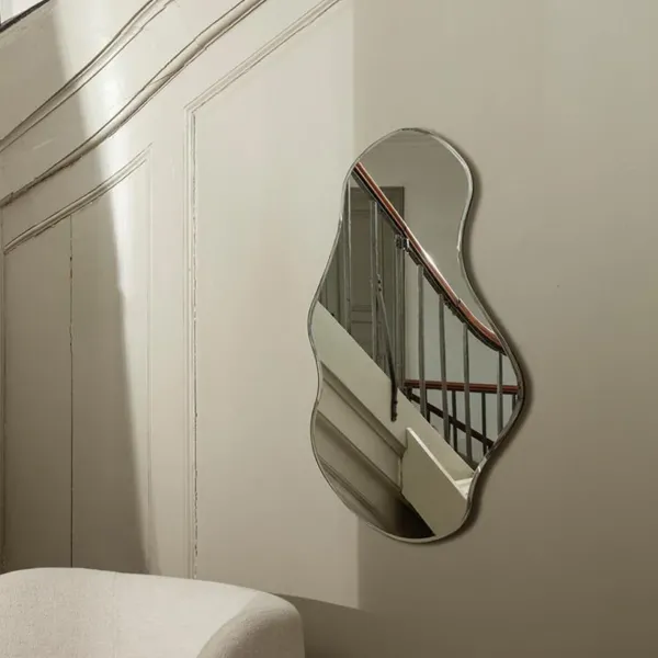 Miroirs^Ferm Living Miroir Pond - H 110 X 63 Cm Argente