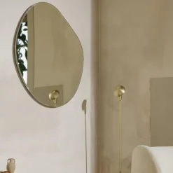 Miroirs^Ferm Living Miroir Pond - H 50 X 52 Cm Argente