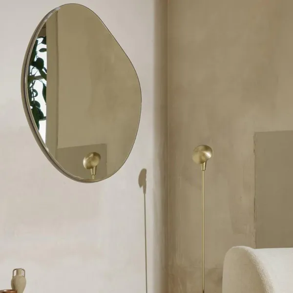 Miroirs^Ferm Living Miroir Pond - H 50 X 52 Cm Argente