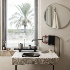 Miroirs^Ferm Living Miroir Pond - H 50 X 52 Cm Argente