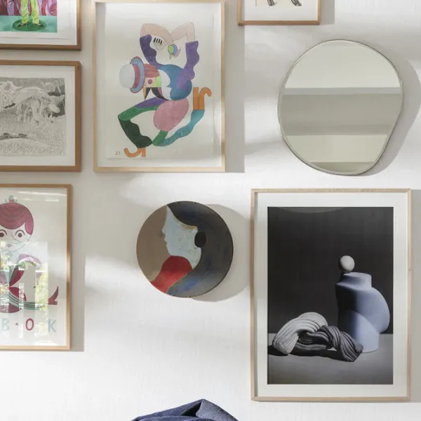 Miroirs^Ferm Living Miroir Pond - H 50 X 52 Cm Argente