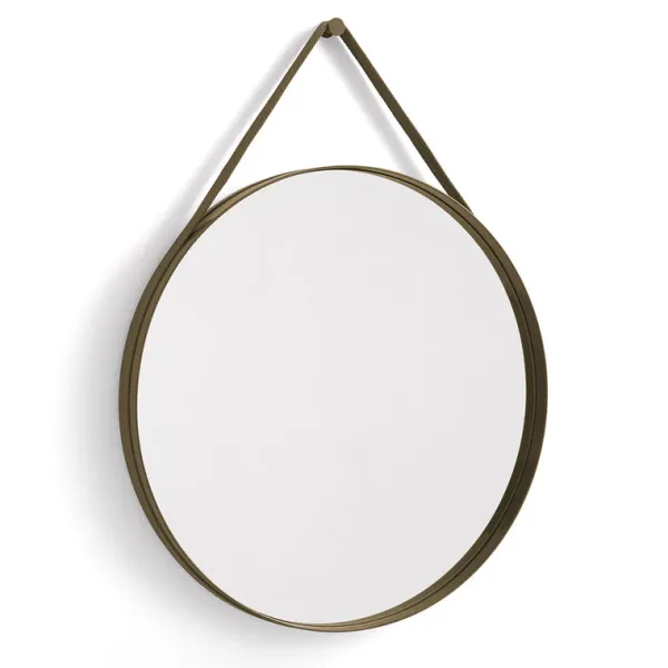 Miroirs^Hay Miroir Strap N°2 - O 70 Cm Rouge