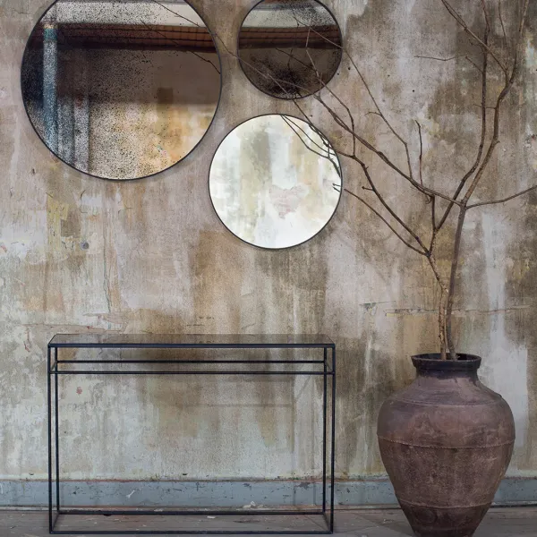 Miroirs^Ethnicraft Miroir Vieilli - O 92 Cm Marron