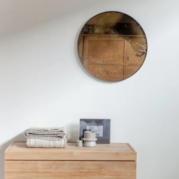 Miroirs^Ethnicraft Miroir Vieilli - O 92 Cm Marron