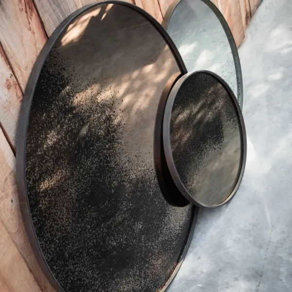 Miroirs^Ethnicraft Miroir Vieilli - O 92 Cm Marron