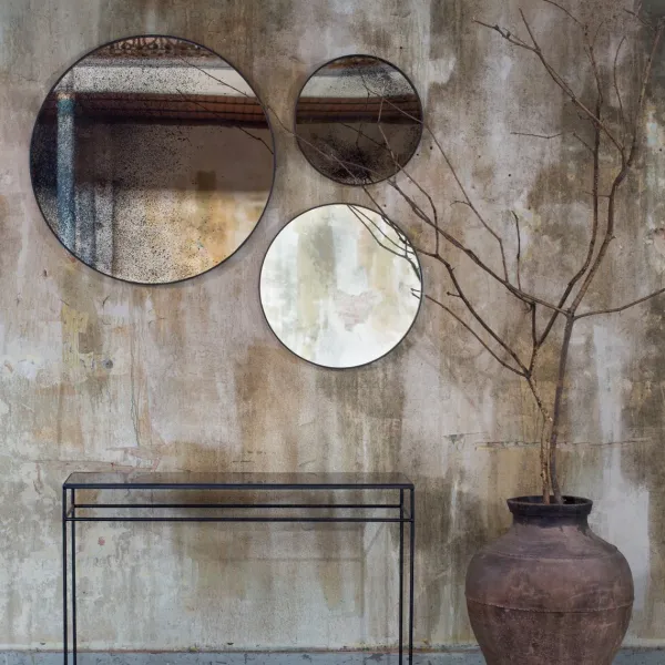 Miroirs^Ethnicraft Miroir Vieilli - O 61 Cm Gris