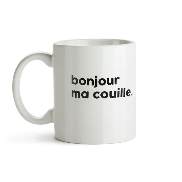 Tasses & Mugs^Félicie Aussi Mug En Porcelaine - Bonjour Ma Couille