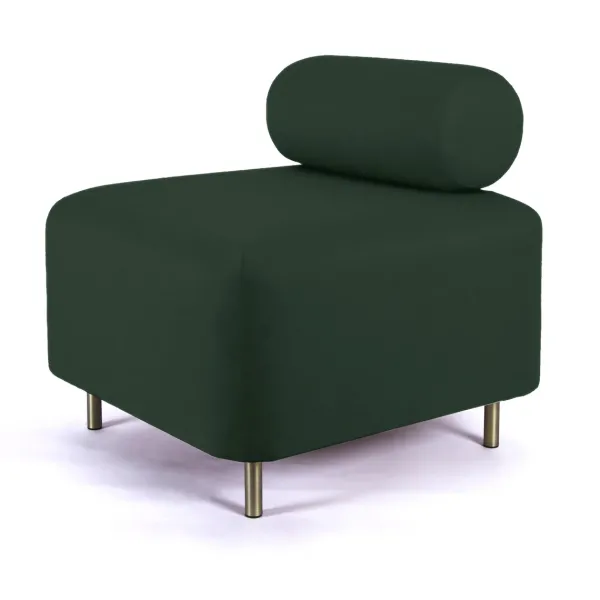 Fauteuils & Repose-Pieds^ENOstudio Ottoman Bovari Velours Vert Canard Riviera 38