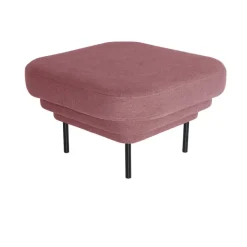 Fauteuils & Repose-Pieds^ENOstudio Ottoman Cornice Tissu - Rose & Metal Noir