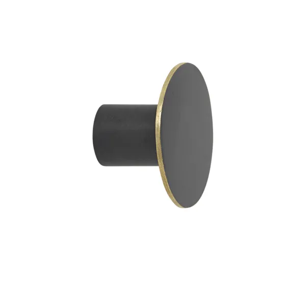 Porte-manteaux & Patères^Ferm Living Patere Flat Circle Noir Pm