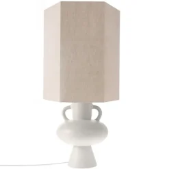Lampes De Table^HK Living Pied De Lampe Anses Blanc