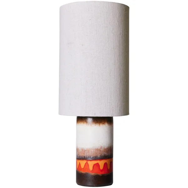 Lampes De Table^HK Living Pied De Lampe Retro En Gres Emaille