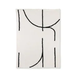 Linge De Lit^HK Living Plaid Capitonne En Coton 130 X 170 Cm Blanc