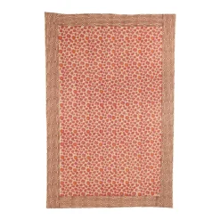 Linge De Lit^Doing Goods Plaid Leopard En Coton - Rose
