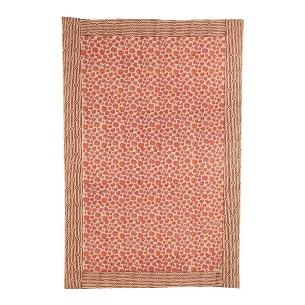 Linge De Lit^Doing Goods Plaid Leopard En Coton - Rose