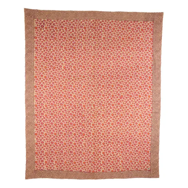 Linge De Lit^Doing Goods Plaid Leopard En Coton - Rose