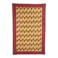 Linge De Lit^Doing Goods Plaid Powder Tiger En Coton - 220 X 140 Cm