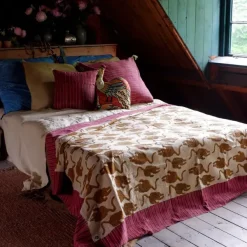 Linge De Lit^Doing Goods Plaid Powder Tiger En Coton - 220 X 140 Cm