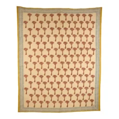 Linge De Lit^Doing Goods Plaid Tala Palmtree En Coton - Sand