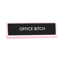 Accessoires Design^Sélectionné par Fleux Plaque De Bureau Office Bitch