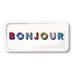 Plats & Plateaux^Sélectionné par Fleux Plateau Bonjour - 32 X 15 Cm - Multicolore