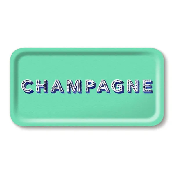 Plats & Plateaux^Sélectionné par Fleux Plateau Champagne - 43 X 22 Cm - Seafoam