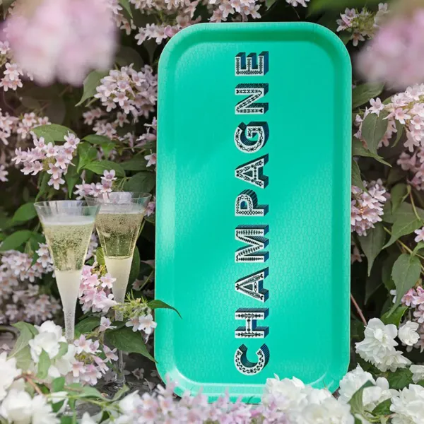 Plats & Plateaux^Sélectionné par Fleux Plateau Champagne - 43 X 22 Cm - Seafoam
