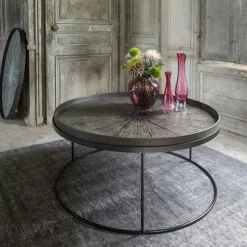 Plats & Plateaux^Ethnicraft Plateau En Bois Black Slide - O 92 Cm