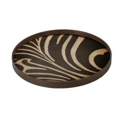 Plats & Plateaux^Ethnicraft Plateau En Bois Peint - Folk - O 61 Cm