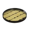 Plats & Plateaux^Ethnicraft Plateau En Verre Et Feuille D'Or Brown Dots - O 48 Cm