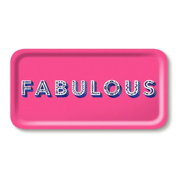 Plats & Plateaux^Sélectionné par Fleux Plateau Fabulous - 43 X 22 Cm - Bright Pink