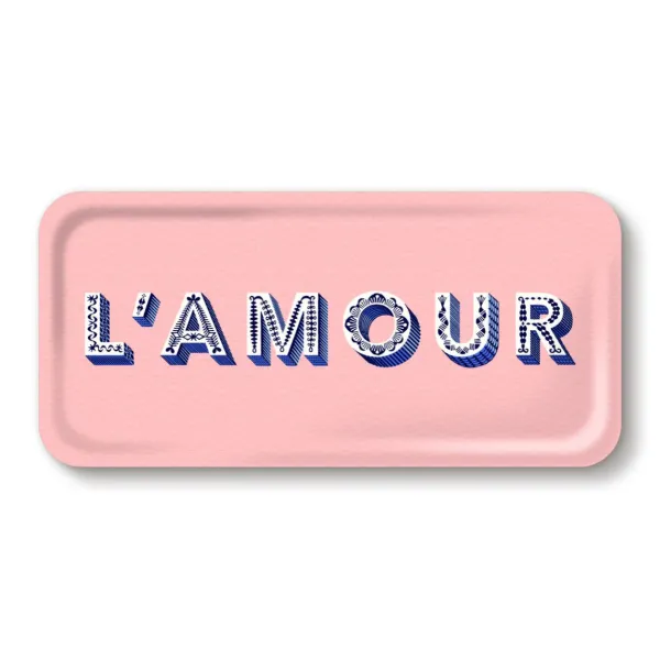 Plats & Plateaux^Sélectionné par Fleux Plateau L'Amour - 32 X 15 Cm - Light Pink