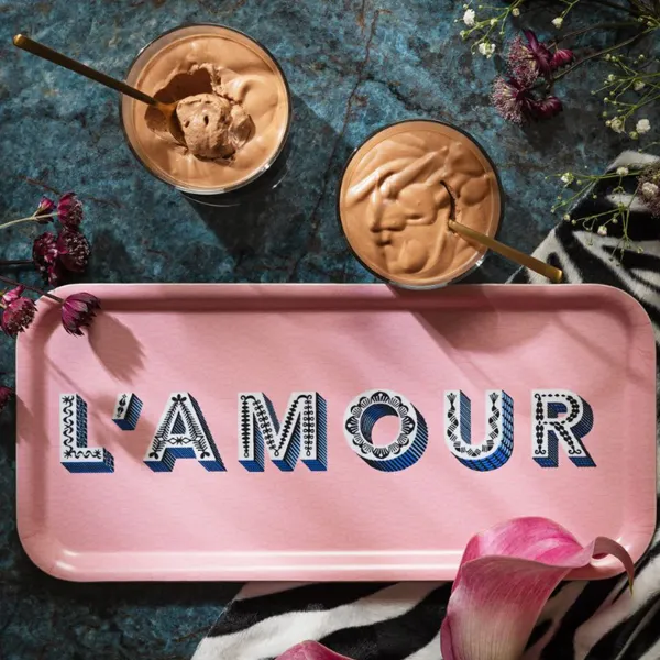 Plats & Plateaux^Sélectionné par Fleux Plateau L'Amour - 32 X 15 Cm - Light Pink