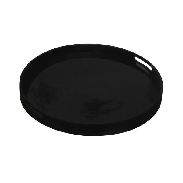 Plats & Plateaux^Ethnicraft Plateau Miroir Fortement Vieilli Charbon - O 48 Cm