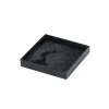 Plats & Plateaux^Ethnicraft Plateau Miroir Vieilli Carre - Charbon - 16 X 16 Cm