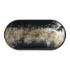 Plats & Plateaux^Ethnicraft Plateau Ovale En Verre Black Organic