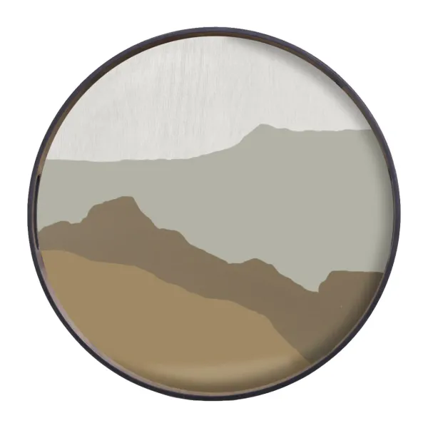 Plats & Plateaux^Ethnicraft Plateau Rond Sand Wabi Sabi O 48 Cm