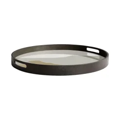 Plats & Plateaux^Ethnicraft Plateau Rond Sand Wabi Sabi O 48 Cm