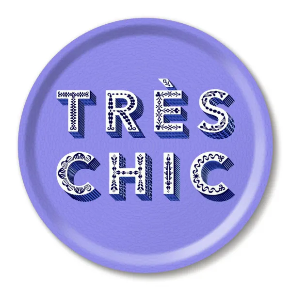 Plats & Plateaux^Sélectionné par Fleux Plateau Tres Chic - O 31 Cm - Bluebell