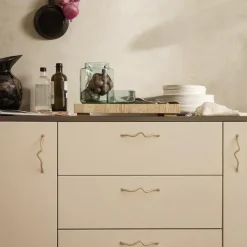 Porte-manteaux & Patères^Ferm Living Poignee Curvature Laiton 14,2Cm Dore